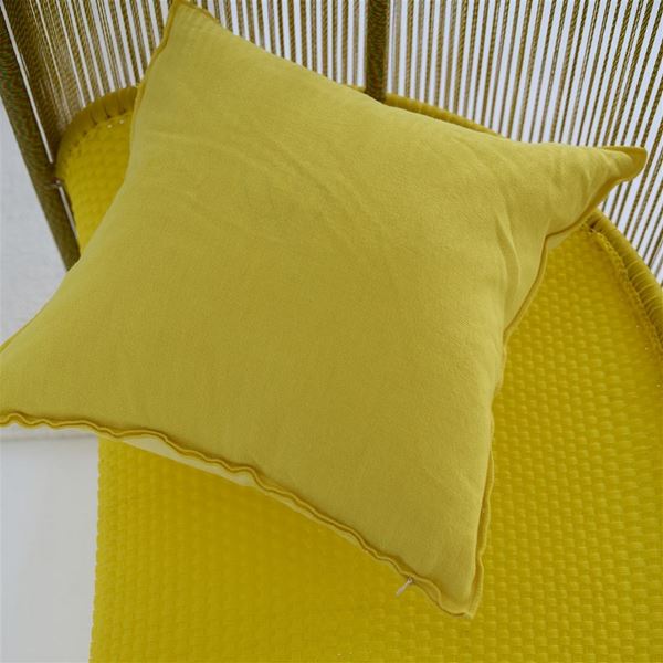 Brera Lino Cushion - Mimosa Primrose